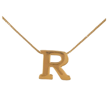 Load image into Gallery viewer, SN472 16&#39;&#39; Chain and 18K Gold Plated Initial Pendant