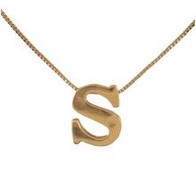 Load image into Gallery viewer, SN472 16&#39;&#39; Chain and 18K Gold Plated Initial Pendant