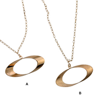Load image into Gallery viewer, SN475A 18K Gold Plated Chain with Shinny Pendant