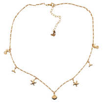 Load image into Gallery viewer, SN476 16&#39;&#39; Sealife 18K Gold Plated Necklace