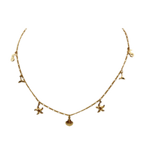 Load image into Gallery viewer, SN476 16&#39;&#39; Sealife 18K Gold Plated Necklace