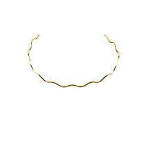 Load image into Gallery viewer, SN480 &quot;wavy&quot; 18k Gold Plated Choker