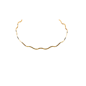 SN480 "wavy" 18k Gold Plated Choker