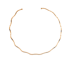 Load image into Gallery viewer, SN480 &quot;wavy&quot; 18k Gold Plated Choker