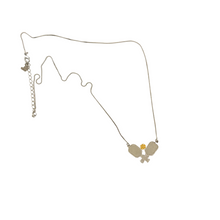 Load image into Gallery viewer, SN482C Two Platinum Plated Pickleball paddle Necklace