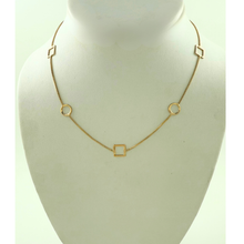 Load image into Gallery viewer, SN495 "Square/ Circle" 18K Gold Plated Chain