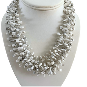 SN500 Semi precious Stones 12 Strand Necklaces