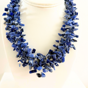 SN500 Semi precious Stones 12 Strand Necklaces