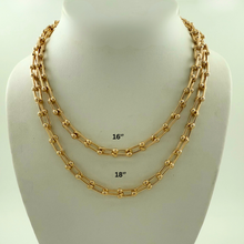 Load image into Gallery viewer, SN502B 18 inches 18K Gold Plated "U" Chain