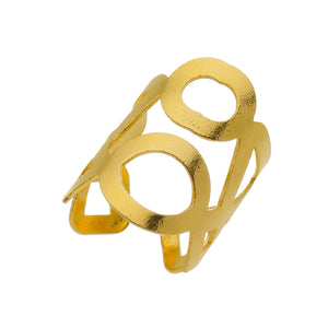 SR105 18k Gold Plated Ring