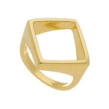 Load image into Gallery viewer, SR110C &quot;Square&quot; Geometric design 18K Gold Plated Ring