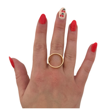 Load image into Gallery viewer, SR110D &quot;circle&quot; 18K Gold Plated Ring
