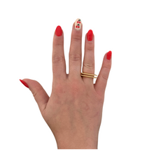 Load image into Gallery viewer, SR112 &quot;Flat Square&quot; 18K Gold Plated ring
