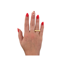 Load image into Gallery viewer, SR112 &quot;Flat Square&quot; 18K Gold Plated ring
