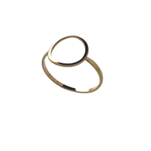 Load image into Gallery viewer, SR116D 18K Gold Plated Circle Shape Ring