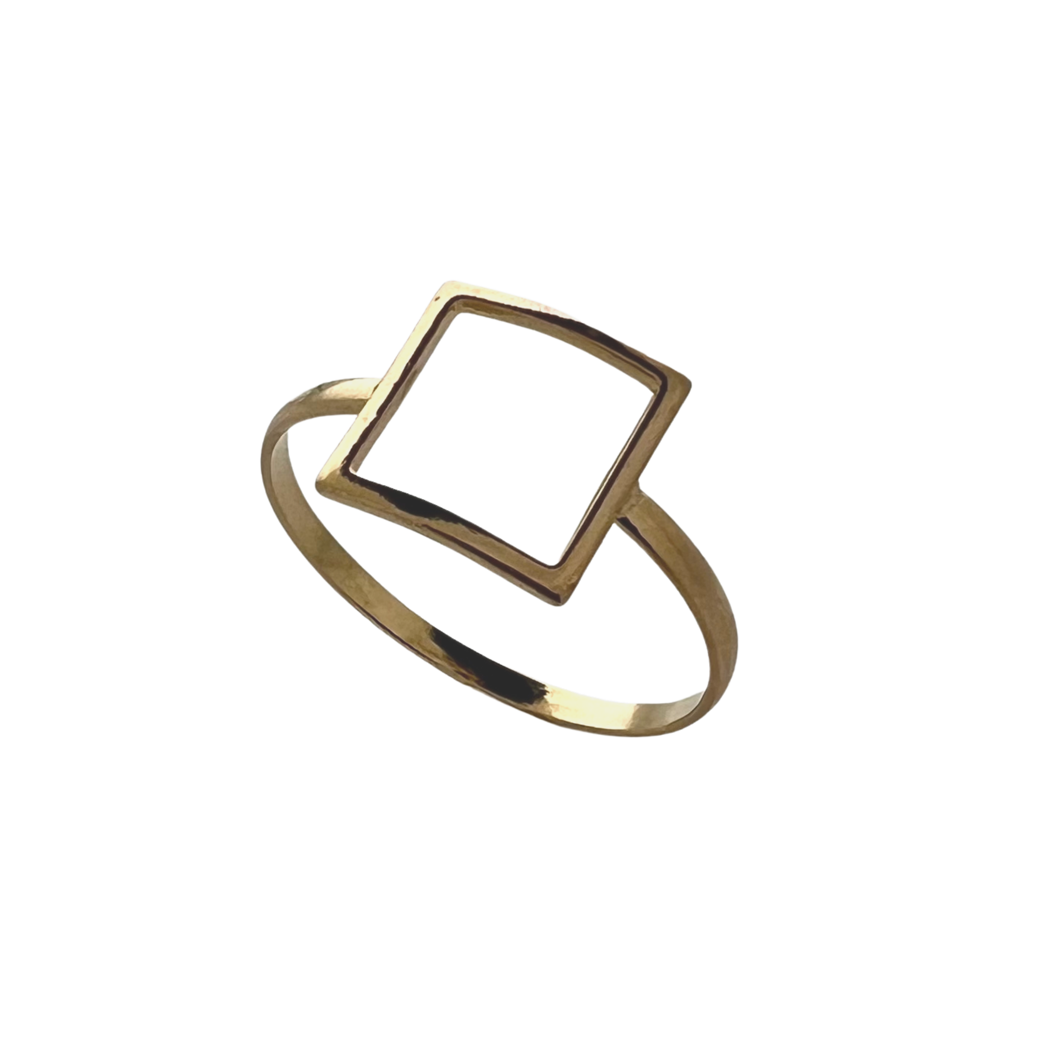Plain Square Design Gold Ring 01-01 - SPE Gold,Chennai