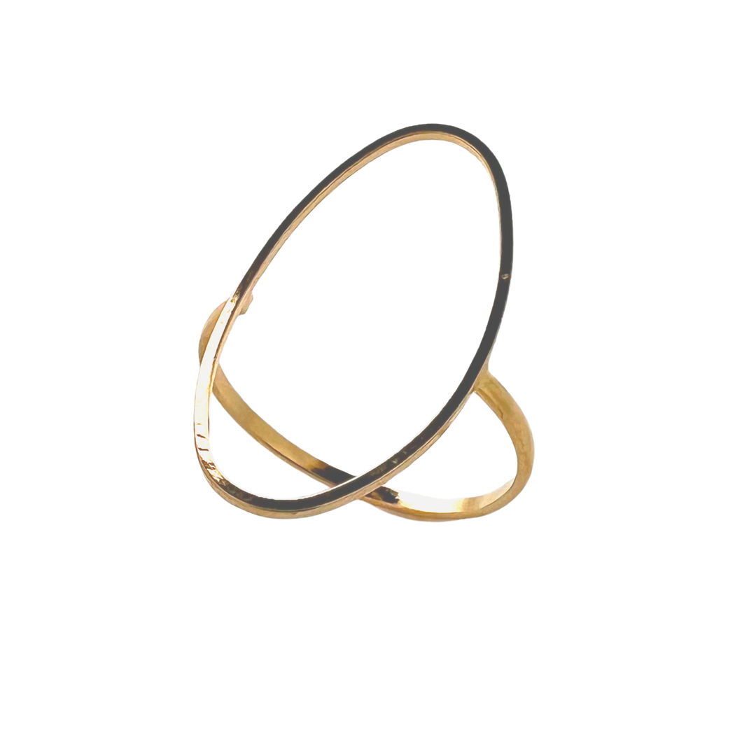 SR117D Open Oval Shape Ring