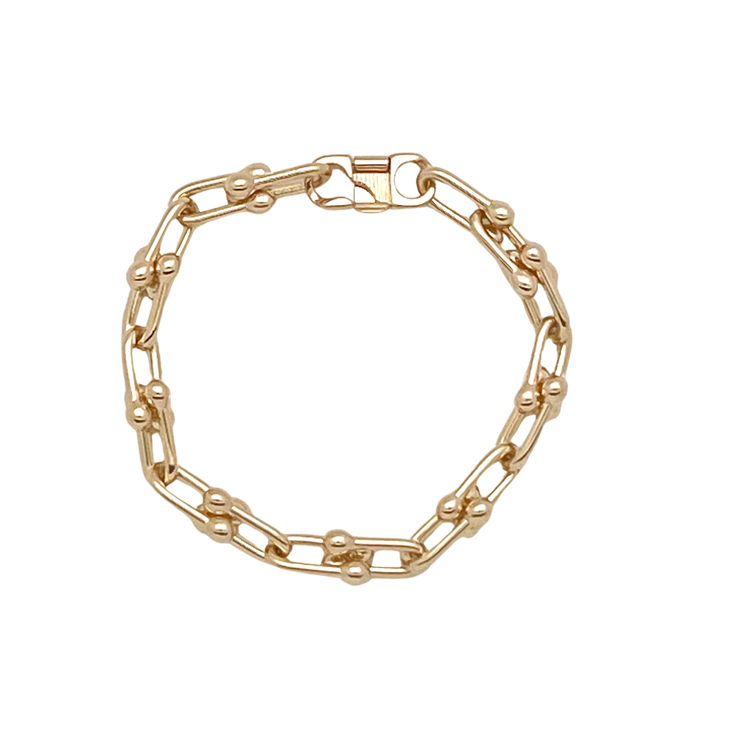 SB253 18K Gold plated link bracelet