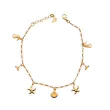 Load image into Gallery viewer, SB293 &quot;Sealife&quot; 18K Gold Plated Bracelet