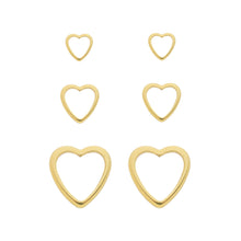 Load image into Gallery viewer, SE798B &quot;Heart shape&quot; stud Earrings