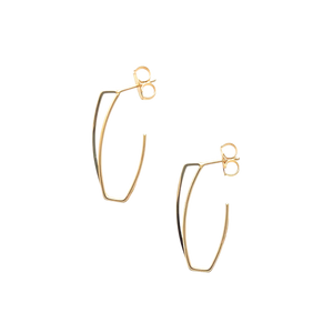 SE928 18K Gold Plated Double wire Earrings