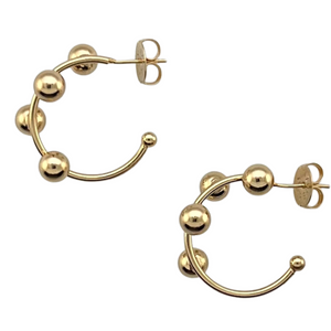 SE932 18K Gold Plated Hoops