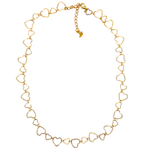 Load image into Gallery viewer, SN393B 16&#39;&#39; Heart 18K Gold Plated Chain