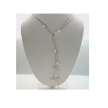 Load image into Gallery viewer, SN434B Fresh Water Pearls Silver Wire Necklace