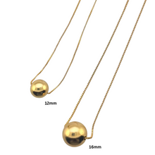 Load image into Gallery viewer, SN444A  18K Gold Plated chain with a 12’’ ball pendent