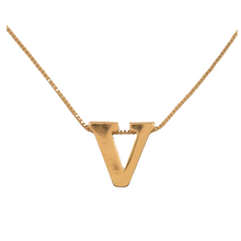 Load image into Gallery viewer, SN472 16&#39;&#39; Chain and 18K Gold Plated Initial Pendant