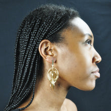 Load image into Gallery viewer, SE772LG Many-Looped Plated Earrings, Large