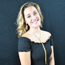 Load image into Gallery viewer, SN249FP 18k Gold Plated Necklace with Fresh Water Pearls