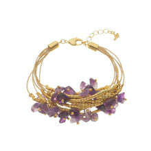 Load image into Gallery viewer, SB025AM Natural Fiber Bracelet with Amethyst