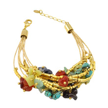 Load image into Gallery viewer, SB025MT Natural Fiber Bracelet with Mixed Stones