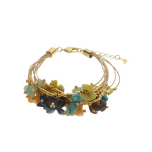 Load image into Gallery viewer, SB025MT Natural Fiber Bracelet with Mixed Stones