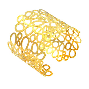 SB102A Wide Bubble Cuff Bracelet