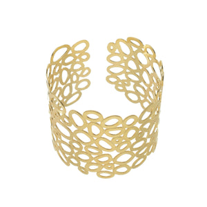 SB102A Wide Bubble Cuff Bracelet