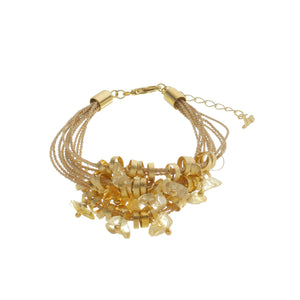 SB153CT Natural Fiber Bracelet with Citrine