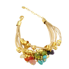 Load image into Gallery viewer, SB153MT Natural Fiber Bracelet with Mixed Stones