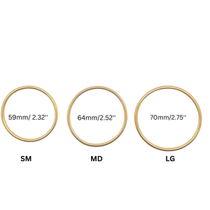 SB241A(LG) Bangle with Shinny Polished Finish