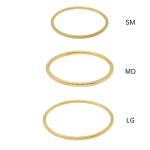 SB241B(MD) 18K Gold Plated Brushed Bangle