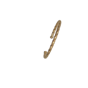 SB243 "twist" 18K gold Plated Bracelet