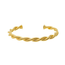 Load image into Gallery viewer, SB244 &quot;twist&quot; 18K Gold Plated Bracelet