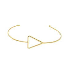 Load image into Gallery viewer, SB245A &quot;triangle&quot; design 18K Gold Plated Bracelet