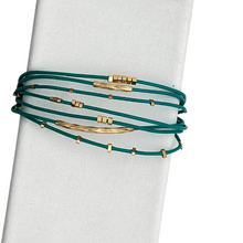 Load image into Gallery viewer, SB248TQ Turquoise color leather bracelet