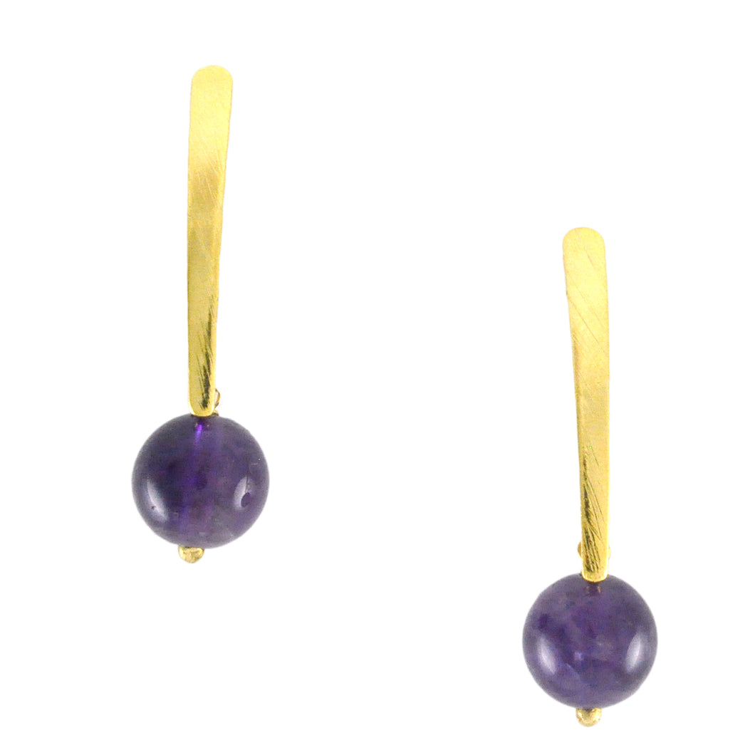 SE267AM Amethyst Drop Earrings