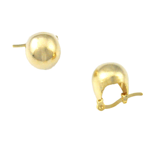 SE498 Small 18k Gold Plated Ball Earrings