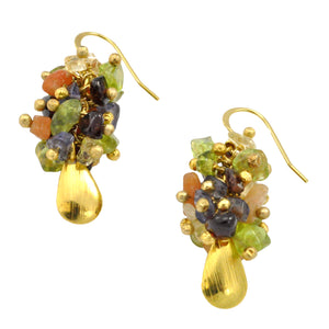 SE546 Mixed Semiprecious Stone Earrings