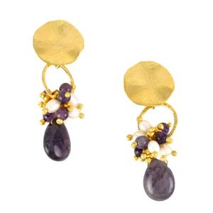 SE580AM Earrings with Amethyst