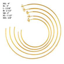 Load image into Gallery viewer, SE706MD 18k Gold Plated Hoops